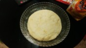 After the first rise, knead again for about 5 minutes.